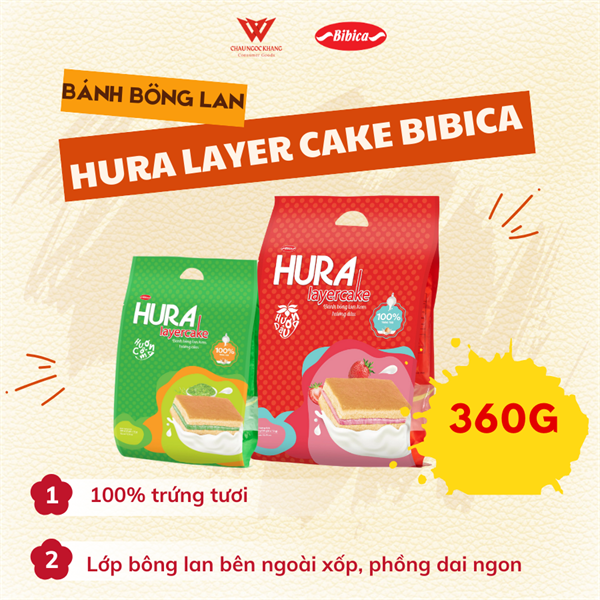 Bánh Hura Bibica Túi 360g*12