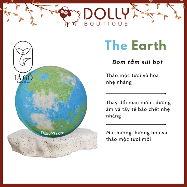 Viên Sủi Bồn Tắm Lago The Earth Bath Bomb 130g