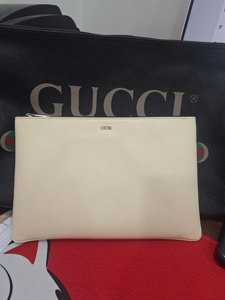 Túi Dior Clutch trắng (29-BO-1222) sz25 (TL) KG+