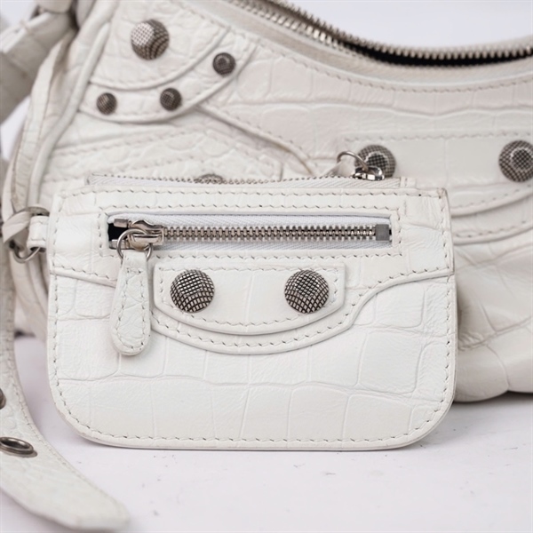 Túi Balenciaga trắng kèm ví (6713099016R52-8147) sz22 (TL) KG+