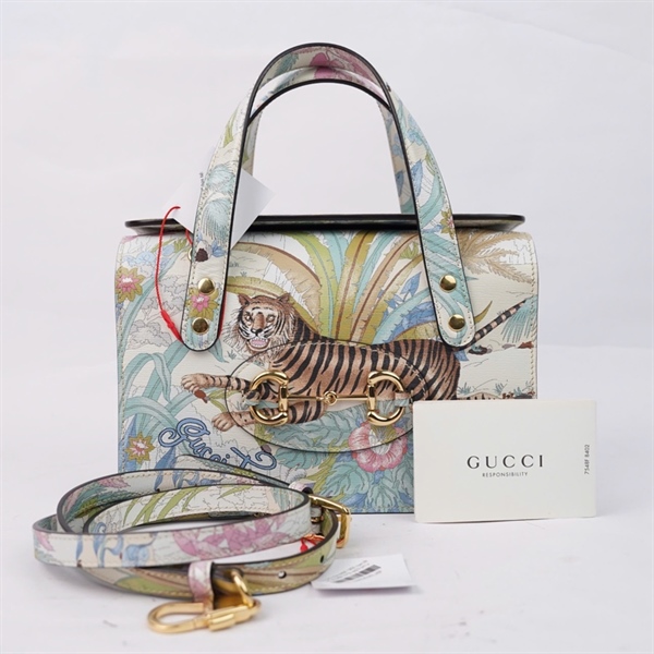 Túi GG Horsebit 1955 họa tiết hổ (I03681573) sz23 (HT)+