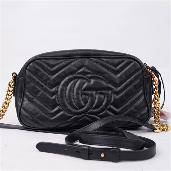 Túi GG Marmont đen (447632-204991) sz23 (TL) KG+