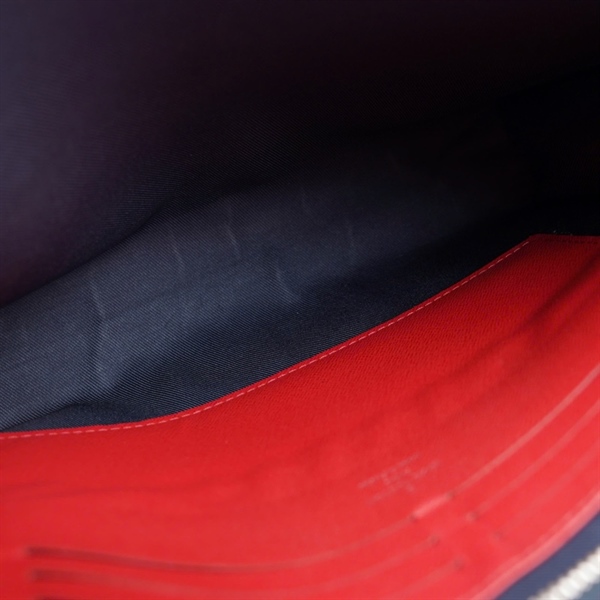 Túi LV Clutch xanh đen viền đỏ (TA4109) sz27 (TL) KG+