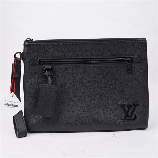 Túi LV Clutch đen sz28 (TL) KG+
