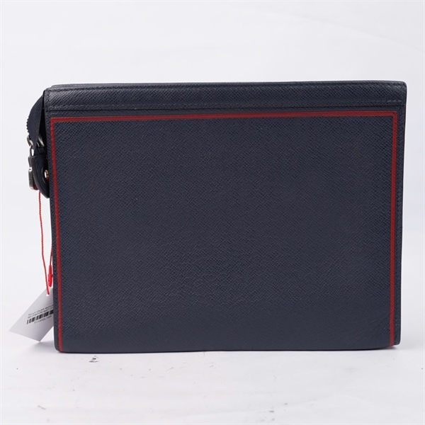 Túi LV Clutch xanh đen viền đỏ (TA4109) sz27 (TL) KG+