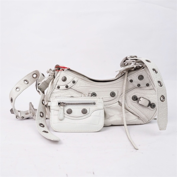 Túi Balenciaga trắng kèm ví (6713099016R52-8147) sz22 (TL) KG+