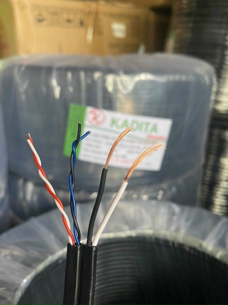 Cáp Lan 4 lõi kèm dây nguồn
