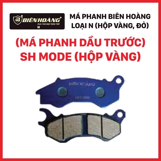 [S-H MỐT] - Má phanh đĩa trước SH Mode (N, vàng) (Biên Hoàng)
