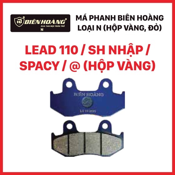 [L CŨ] - Má phanh đĩa Lead 110 / SH nhập / Spacy / @ (N, vàng) (Biên Hoàng)