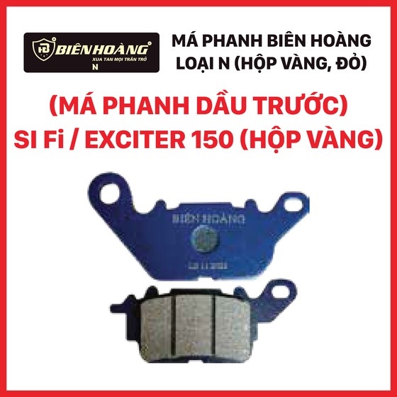 [SI FI] - Má phanh đĩa trước SI Fi / EX 150 / Grande / Janus (N, vàng) (Biên Hoàng)
