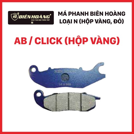 [AB CŨ] - Má phanh đĩa AB / Click (N, vàng) (Biên Hoàng)