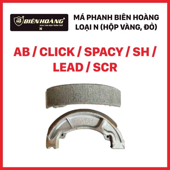 [ABL] - Má phanh cơ AB / Click / Spacy / SH / Lead / SCR (N, vàng) (Biên Hoàng)
