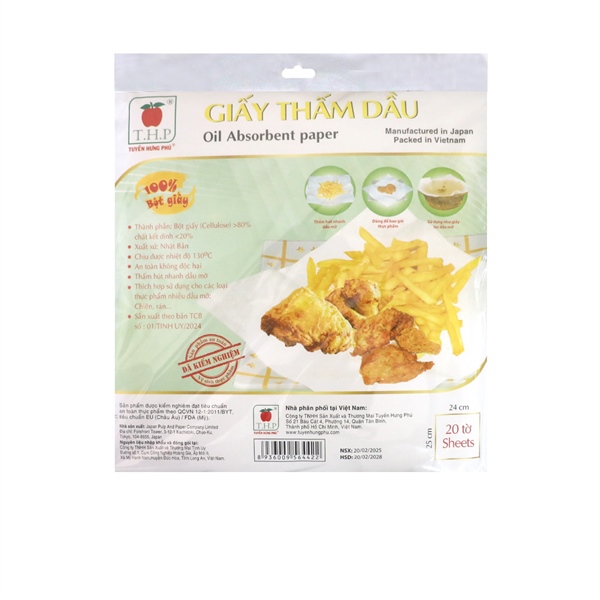 Giấy thấm dầu Tuyền Hưng Phú