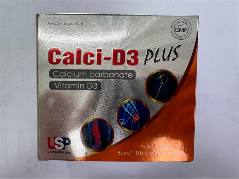 Calci D3 Plus (H*10vỉ*10viên) - USA/Sài Thành