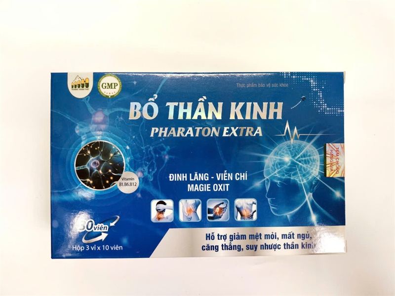Bổ thần kinh Pharaton Extra (Hộp 3 vỉ x 10 viên) - Oshi