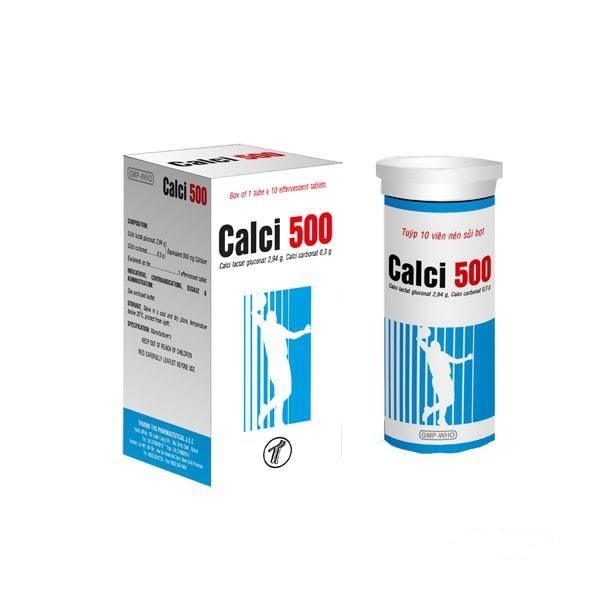 Calci 500mg (Tub x 10 viên nén sủi bọt) - Trường Thọ