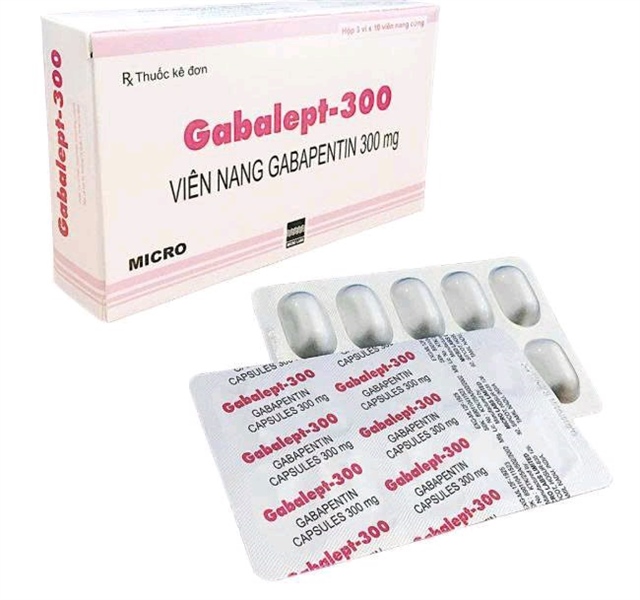 Thuốc Gabalept-300 - Micro - điều trị động kinh, đau dây thần kinh ngoại biên (Hộp 3 vỉ x 10 viên)