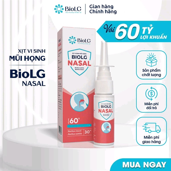 BIOLG NASAL Xịt Vi Sinh Mũi Họng 30ml