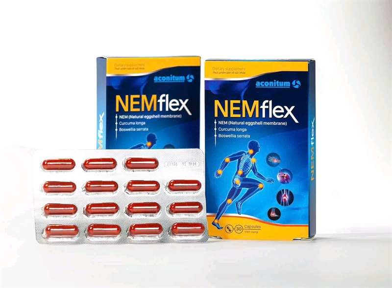 Nemflex Aconitum Bổ Khớp, Giúp Khớp Vận Động Linh Hoạt (Hộp 2 vỉ x 15 Viên)