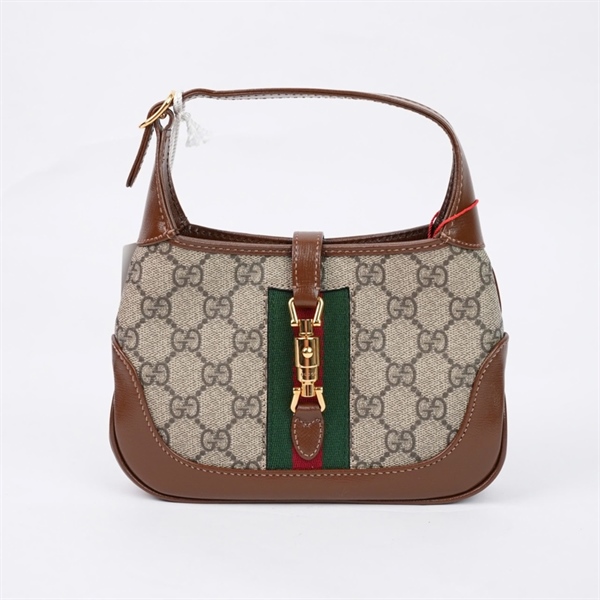 Túi GG Jackie 1961 xám (637092-493075) sz18 (TL) KG+