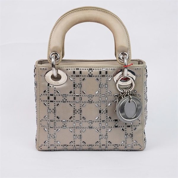 Túi Dior Lady xám (02-MA-1117) szmini (TL) KG+