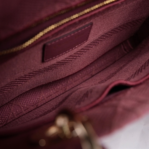 Túi Dior Lady hồng đất (50-MA-0230) szM (TL) KG+