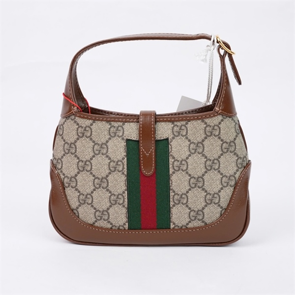 Túi GG Jackie 1961 xám (637092-493075) sz18 (TL) KG+