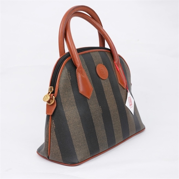 Túi Fendi kẻ sọc viền nâu kèm ví sz29 (HN) KG+