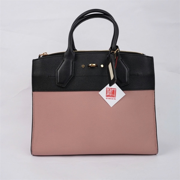 Túi LV City Steamer hồng phối đen kèm ổ+ 2 chìa (DU3158) sz31 (TL) KG+