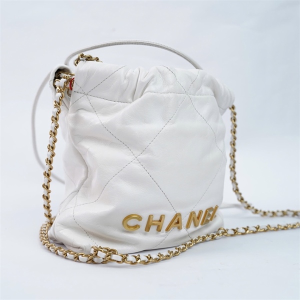 Túi Chanel Hobo trắng (KLTU9UEC) sz17 (TL) KG+