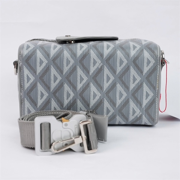 Túi Dior Lingot Clutch xám (15-BO-0272) sz22 (TL) KG+