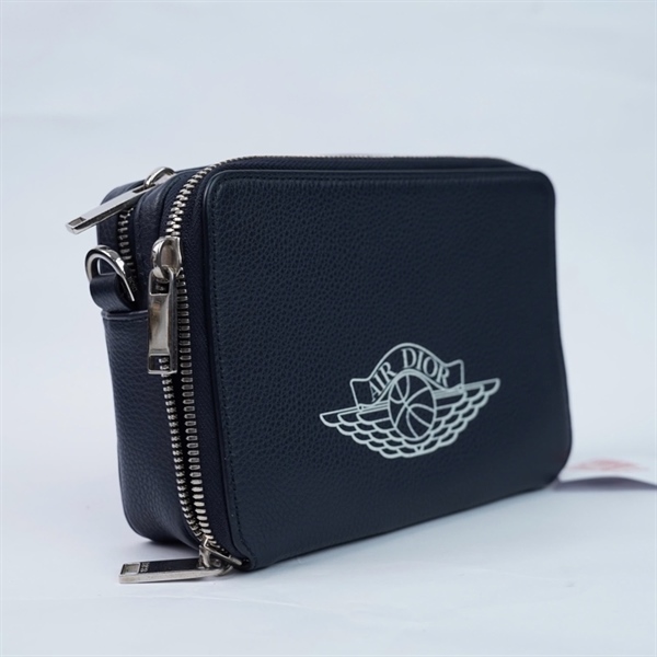 Túi Dior đeo chéo xanh đen (16-BO-0220) sz17 (TL) KG+