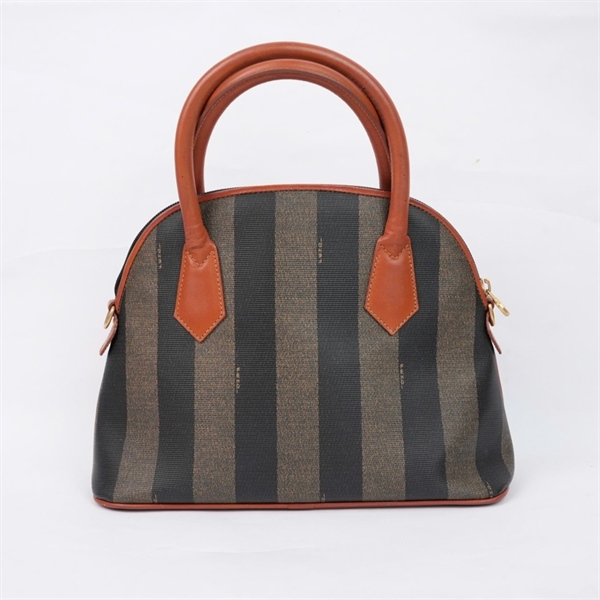 Túi Fendi kẻ sọc viền nâu kèm ví sz29 (HN) KG+