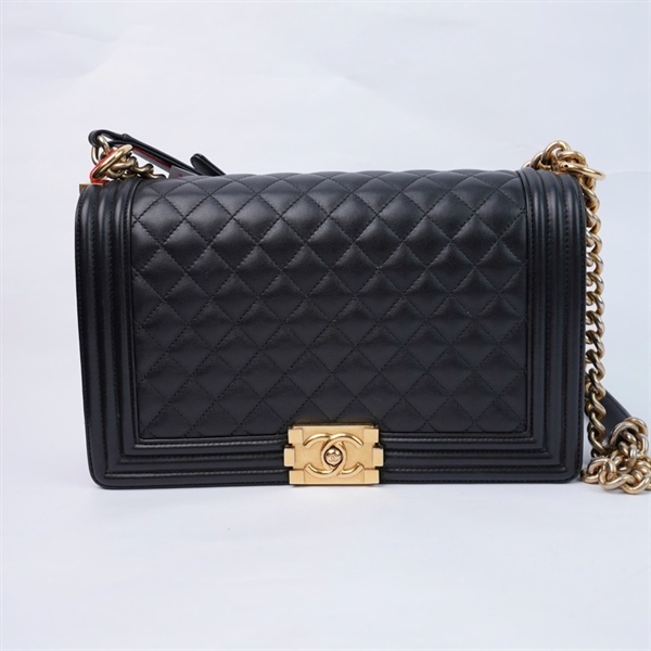 Túi Chanel Boy đen (20662758) sz28 (TL) KG+