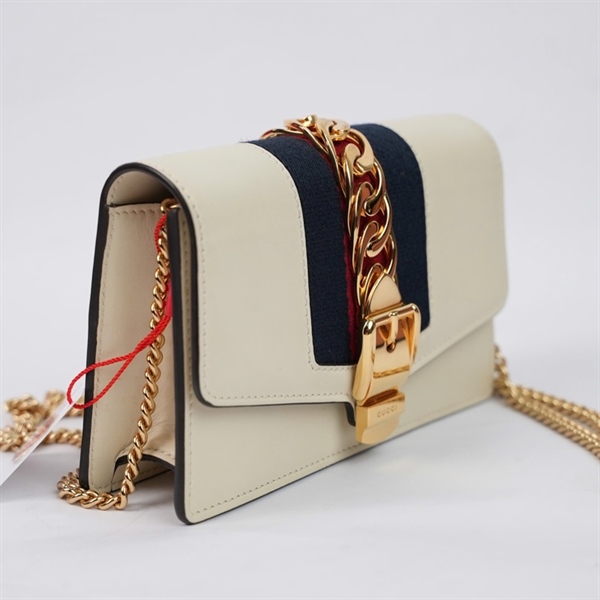 Túi GG Sylvie trắng (494646-2067 sz16 (TL) KG+