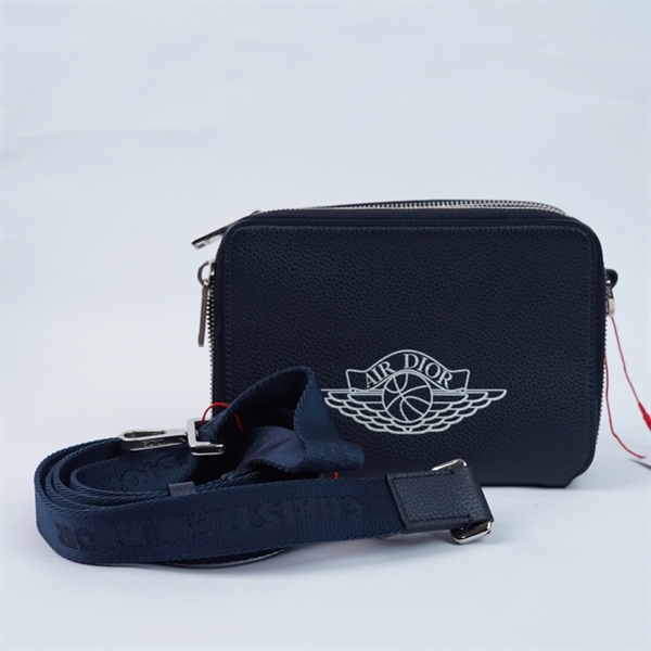 Túi Dior đeo chéo xanh đen (16-BO-0220) sz17 (TL) KG+