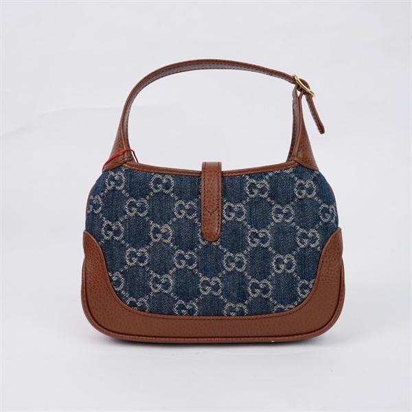 Túi GG Jackie 1961 xanh (637092-000926) sz18 (TL) KG+