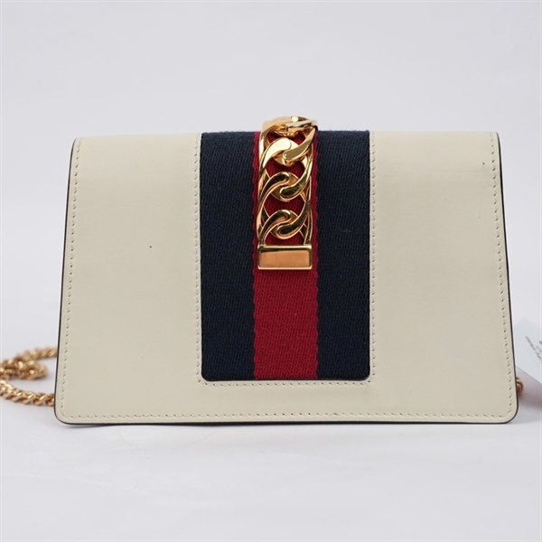 Túi GG Sylvie trắng (494646-2067 sz16 (TL) KG+