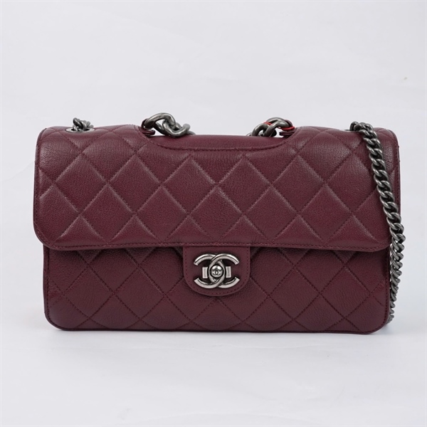 Túi Chanel Classic đỏ có lót form (21615604) sz30 KG+