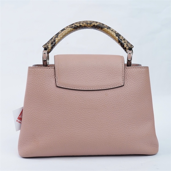 Túi LV Capu hồng quai da trăn (MI4198) sz27 (TL) KG+