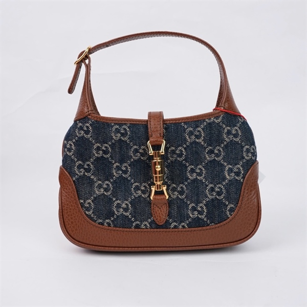 Túi GG Jackie 1961 xanh (637092-000926) sz18 (TL) KG+