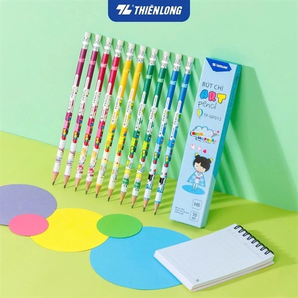 Bút chì gỗ HB Thiên Long Điểm 10 TP-GP012, thiết kế nhỏ gọn