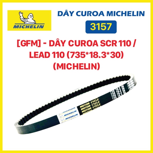 [GFM] - Dây curoa SCR 110 / Lead 110 (735*18.3*30) (Michelin)