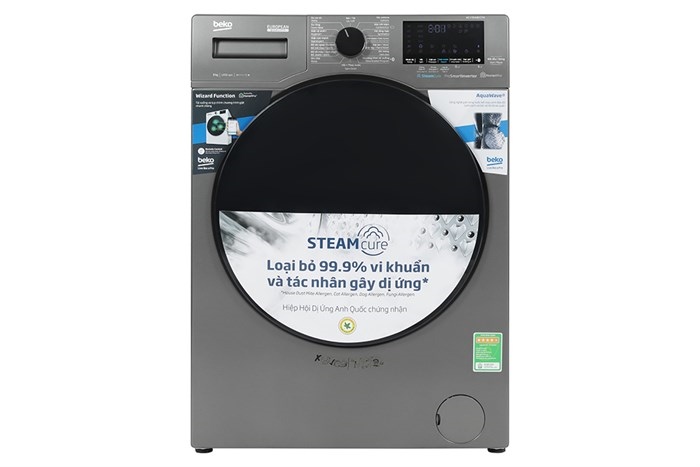 Máy giặt cửa ngang Beko 9kg WCV9648XSTW