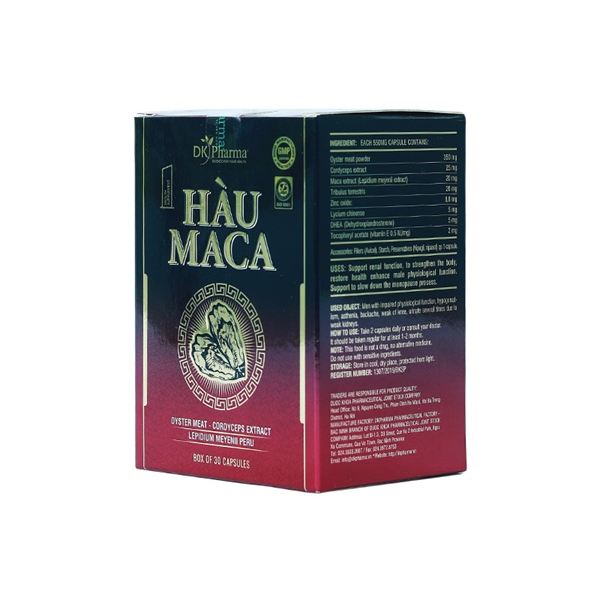 Hàu Maca (Lọ 30 viên) - Dược Khoa