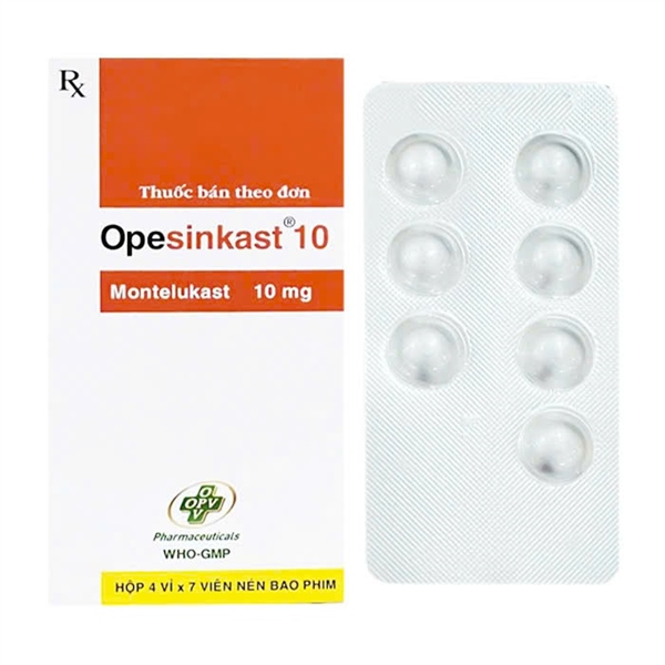 Opesinkast 10 (Montelukast 10mg) (Hộp 4 vỉ x 7 viên) - OPV