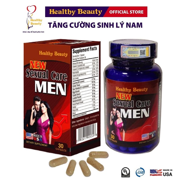 HB New Sexual care men (Hỗ trợ tăng cường sinh lực nam) (Lọ*30viên) - Mỹ