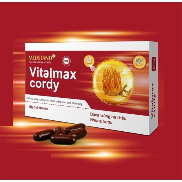 Vitalmax cordy (Hộp 3 vỉ x 10 viên) - Pulipha (Medstand)