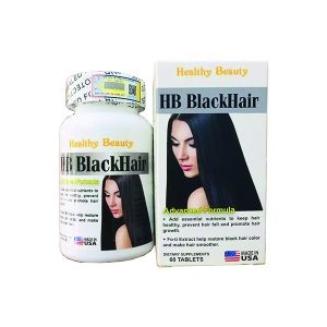 HB BlackHair (Hỗ trợ duy trì tóc khỏe đẹp, giảm rụng tóc...) (Lọ*60viên ) - Mỹ