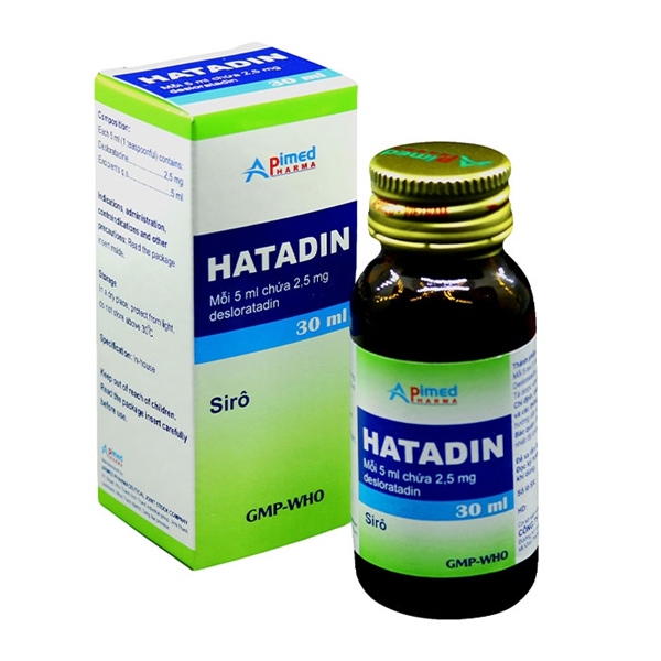 Hatadin 30ml (desloratadin) (Thuốc chống dị ứng) - Apimed